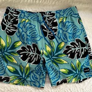 Hurley Men's Blue Tropical Swim Shorts